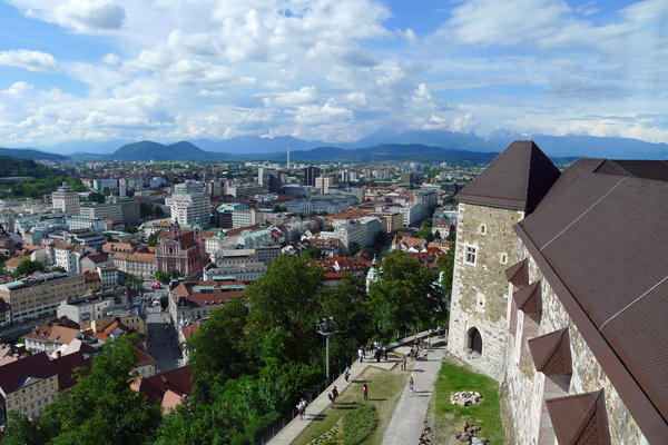 Ljubljana slot Slovenien. Foto: Mogens Hansen